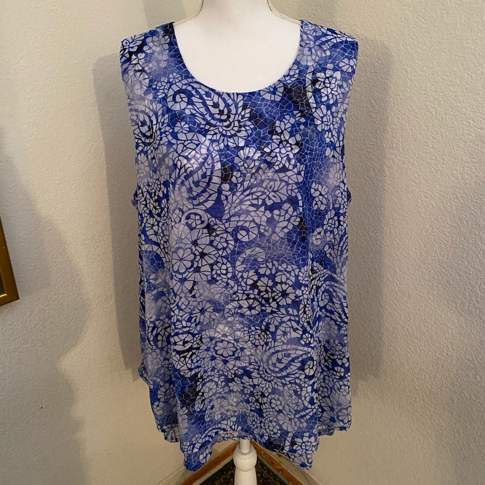 Fever Layered Sleeveless Top size XXL